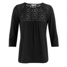 Shirt mit Spitzen-Einsatz